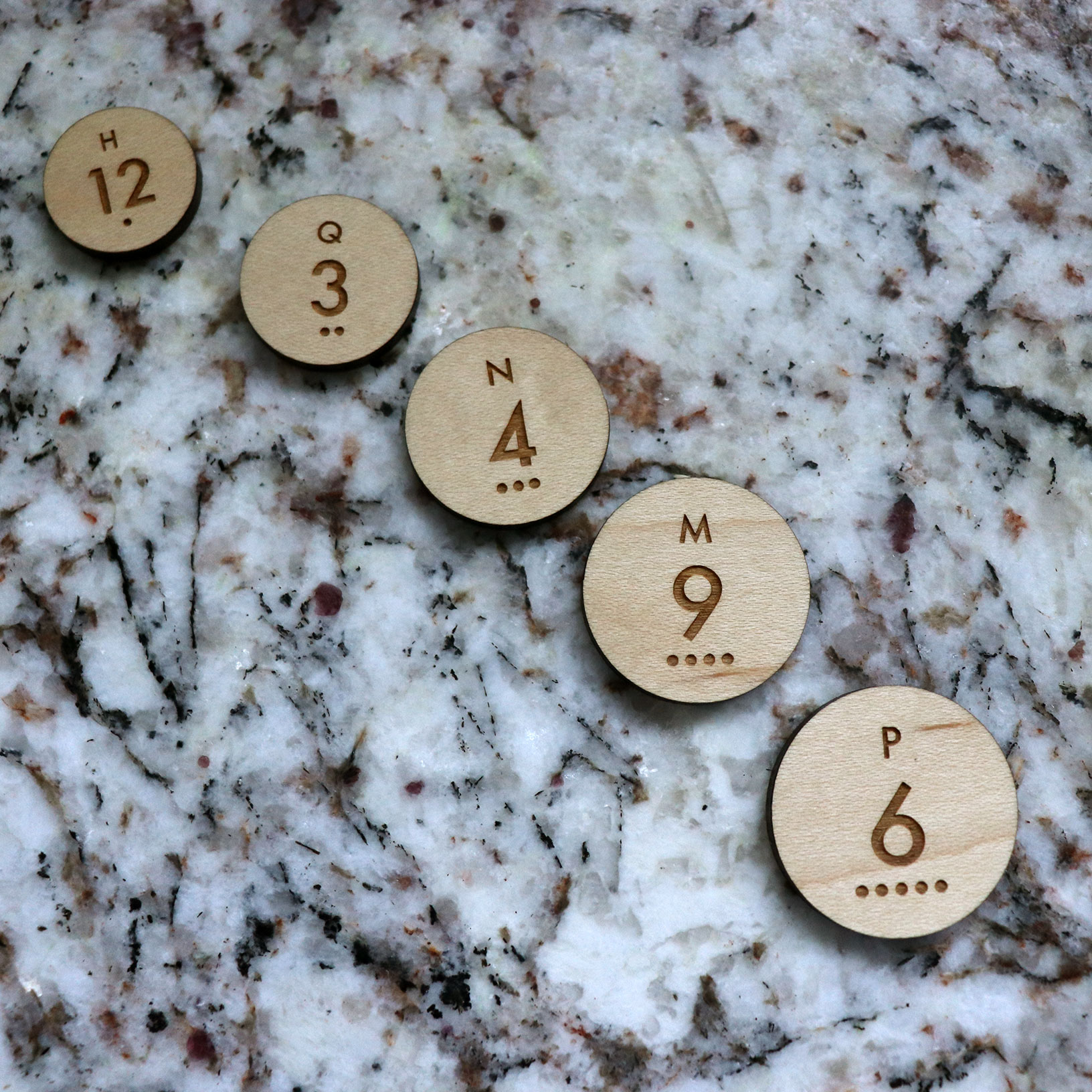 thumbnail image 2 of Settlers Of Catan Replacement Parts – Full Set Of Circular Number Tokens & Harbor Pieces 2 of 6